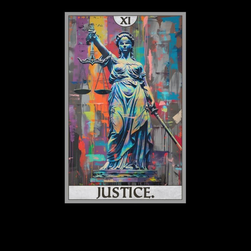 Cartes de tarot Carte de tarot Justice Justice