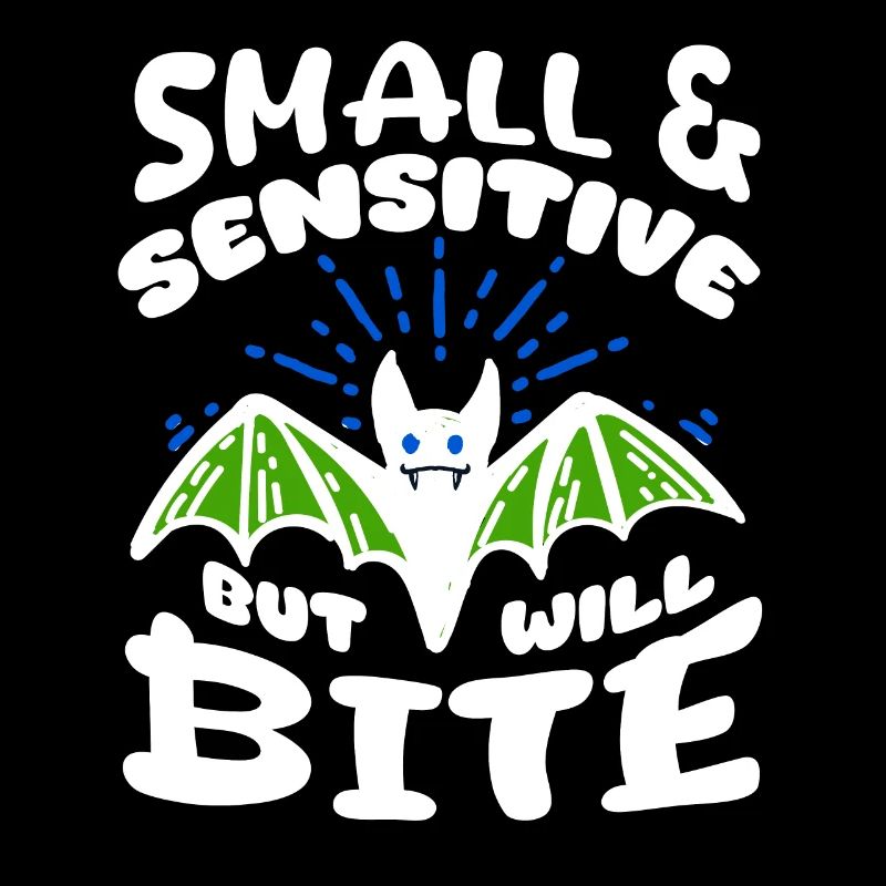 Fledermaus Halloween Small Sensitive But Will Bite