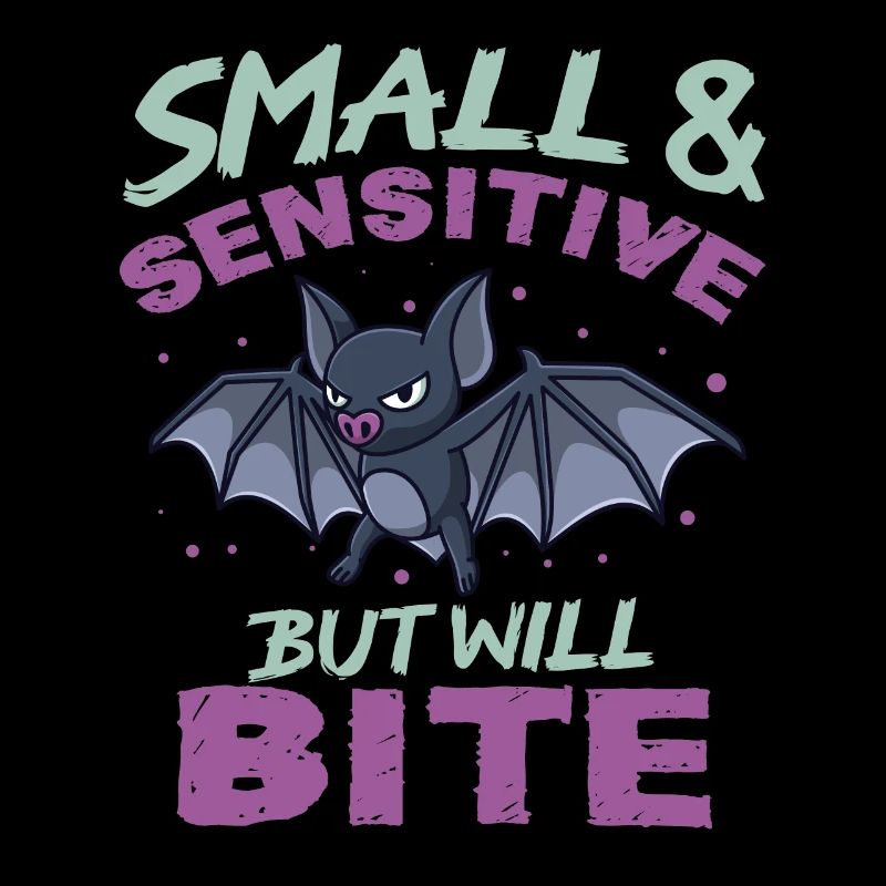 Fledermaus Halloween Small Sensitive But Will Bite