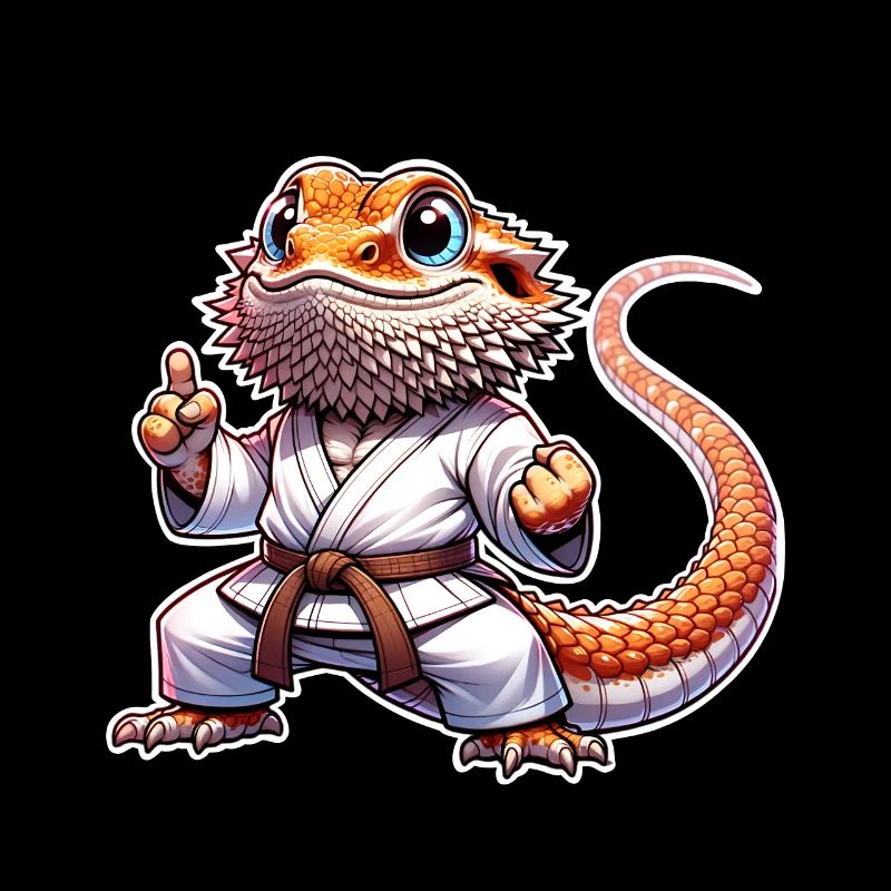 Bartagame Bartagamen Karate Samurai
