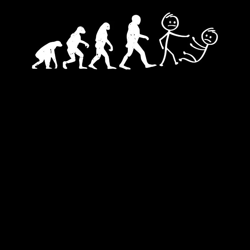 Funny Judo Evolution stick figure Judo Fighter