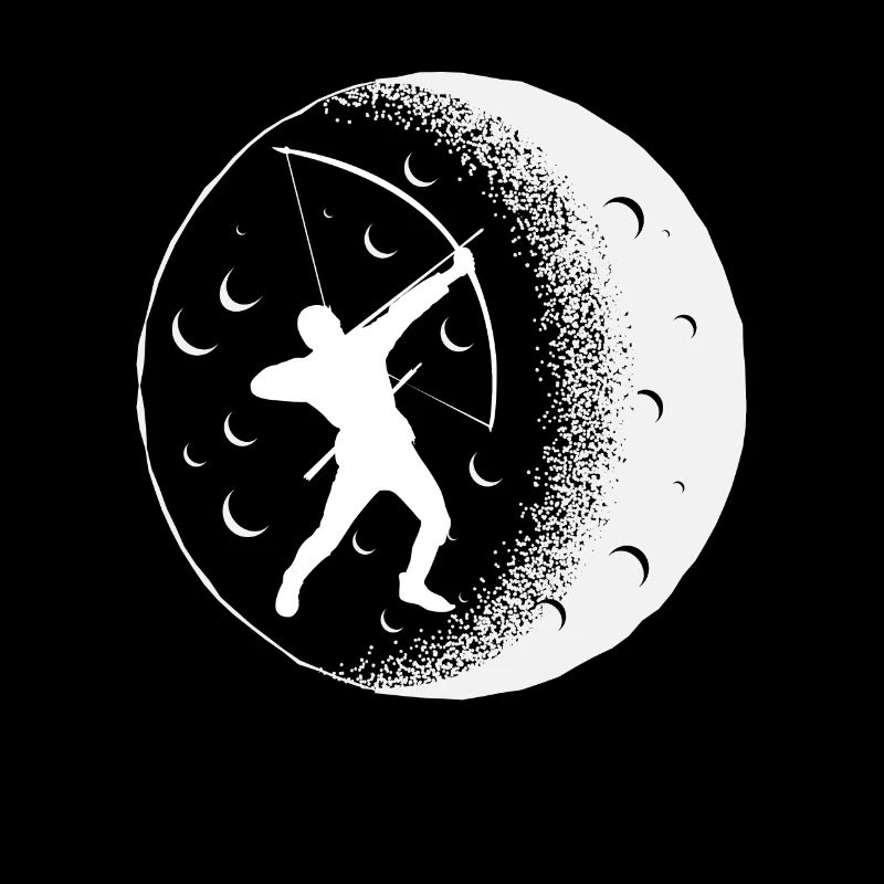 Bogen Mond Bogenschießen