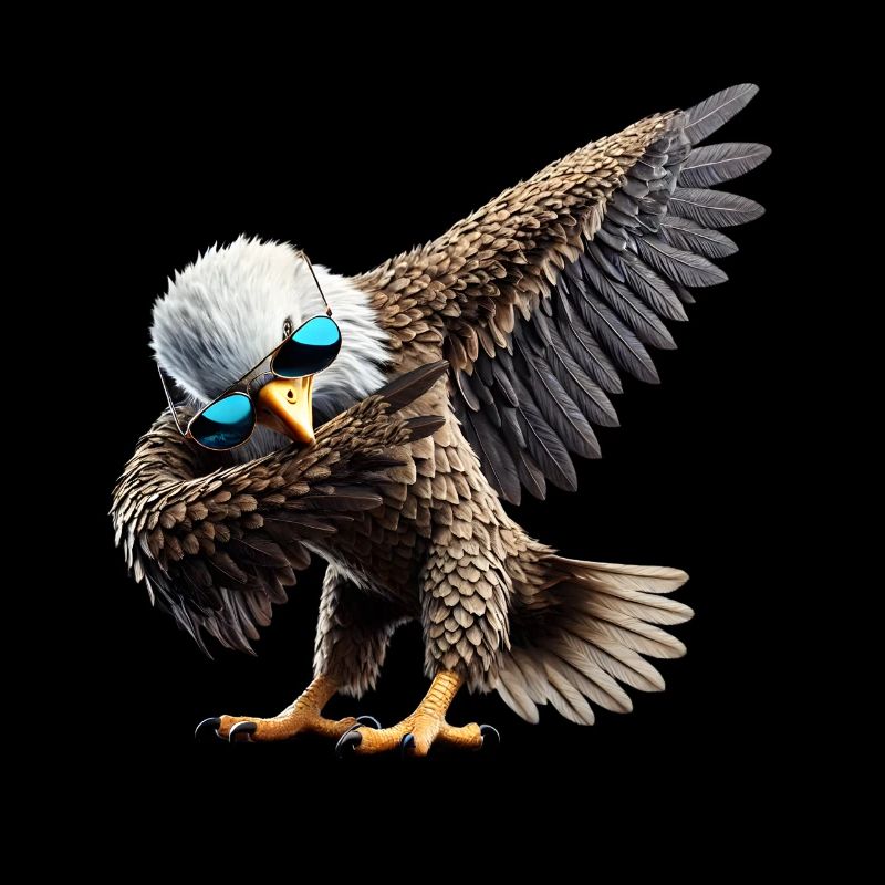 Dabbing Eagle Animal Animal Lover Cool Motif Dab