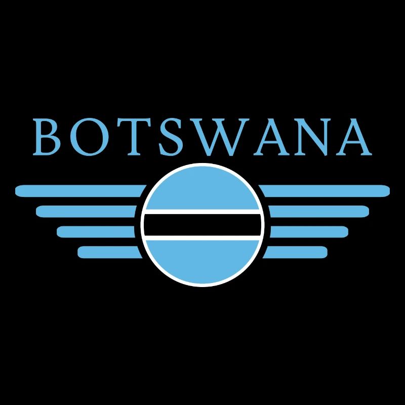 J’aime le Botswana, T-shirt design de style élégance
