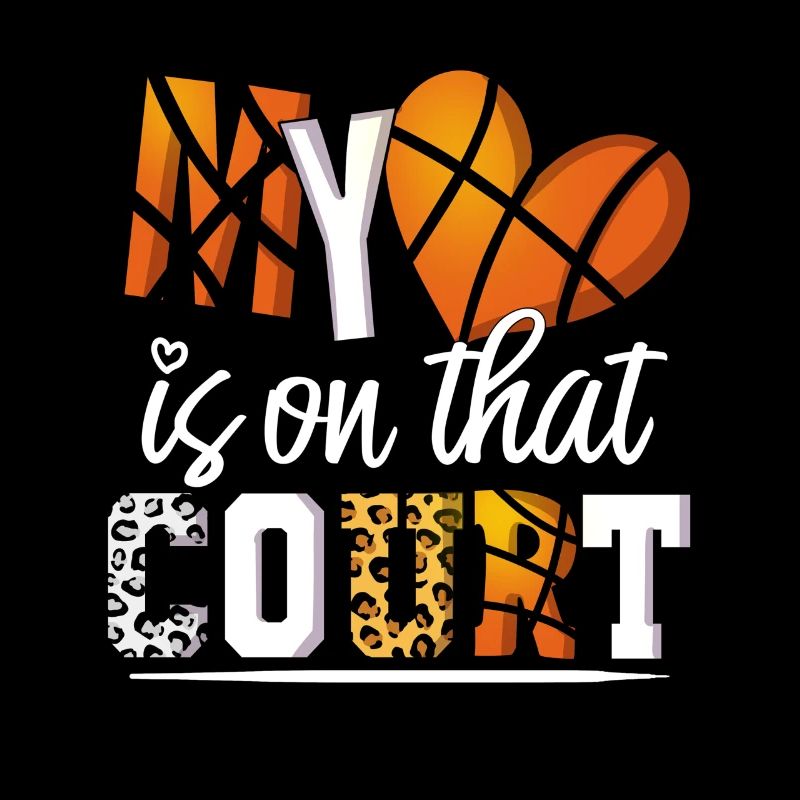 Mon cœur est sur le terrain Basketteur