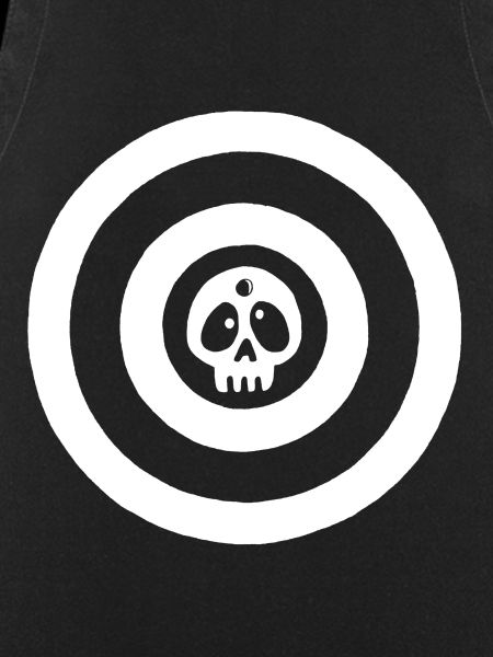 White target skull