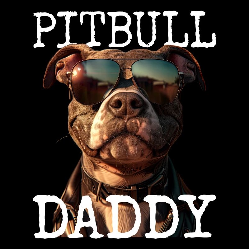 Pitbull Daddy Papa Vatertag Pitbull Terrier Dad