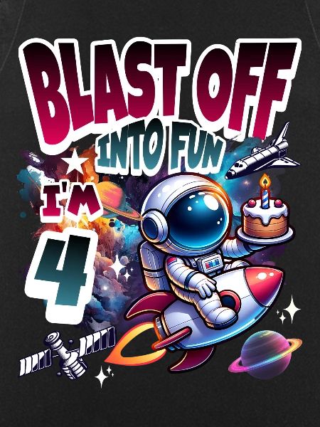 Astronaut 4th Birthday Space