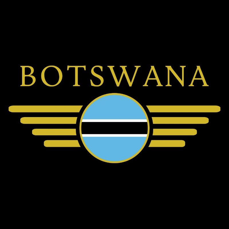 J’aime le Botswana, T-shirt design de style élégance