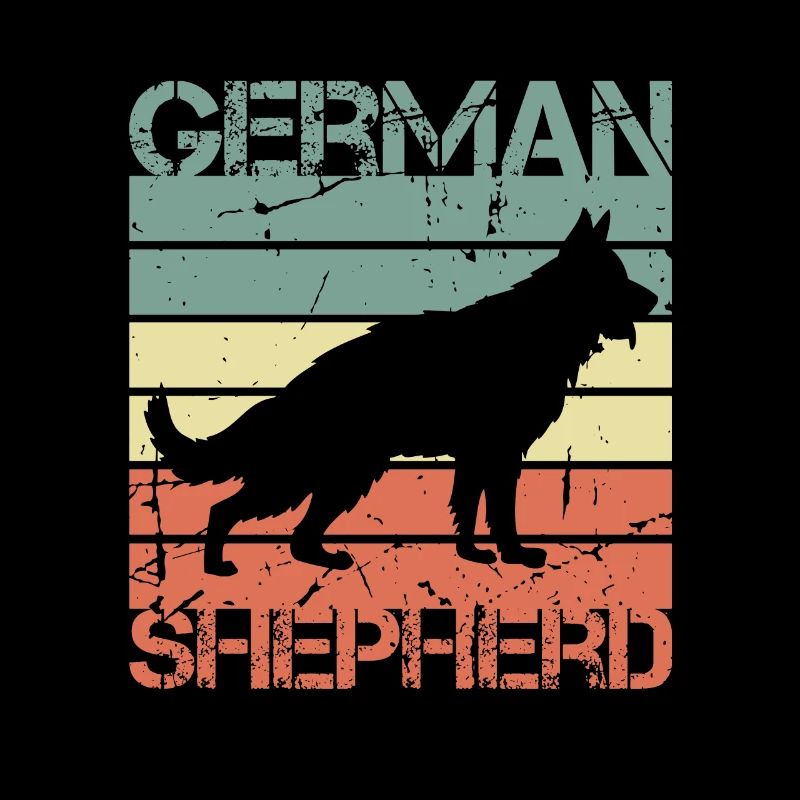 Retro Deutscher Schäferhund