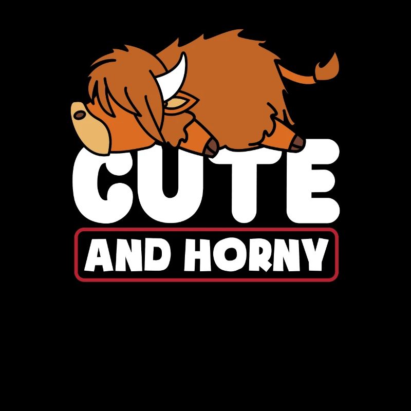 Cute Highland Cattle Funny