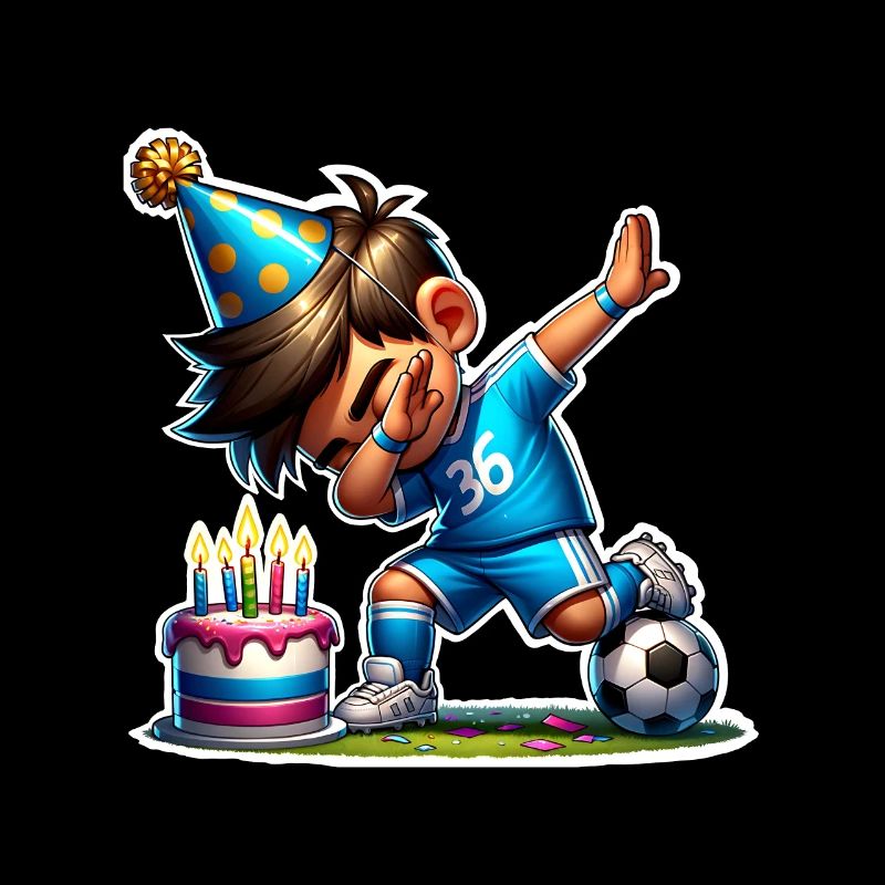 Fußball Dabbing Geburtstag Kinder