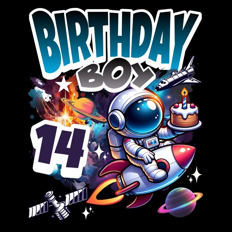 Astronaute 14e anniversaire Espace