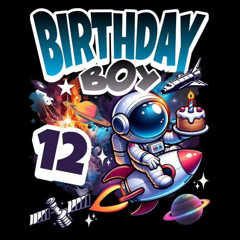 Astronaut 12th Birthday Space