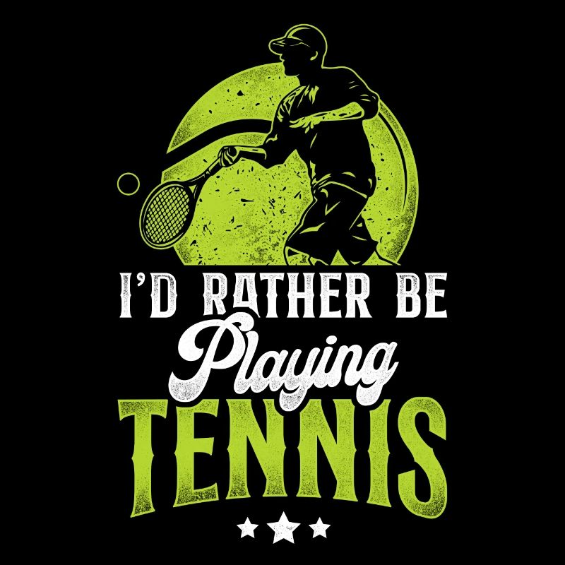 Funny Tennis Player Racket I'd