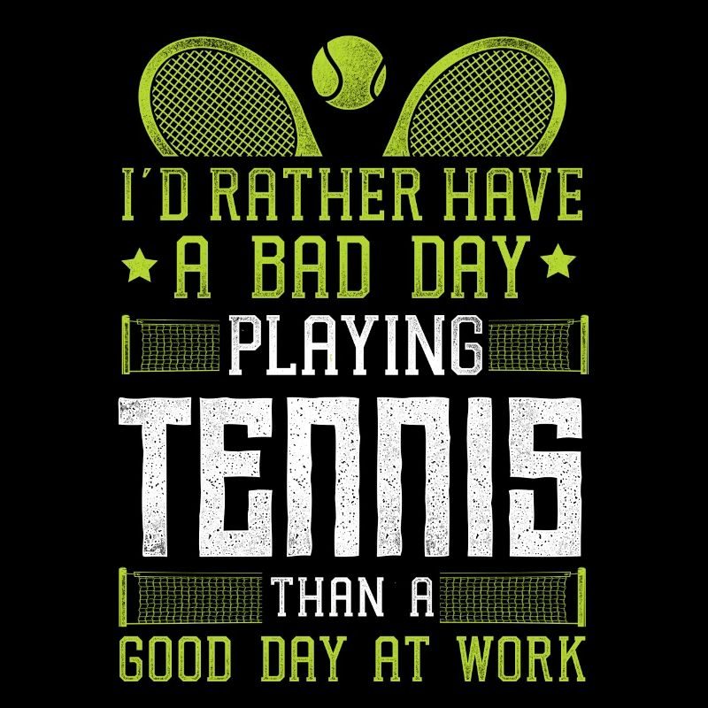 Funny Tennis Player Racket I'd