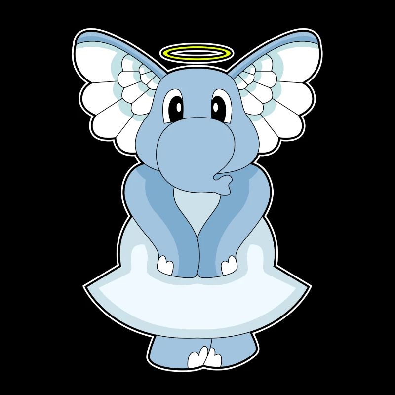 Éléphant Ange Ange Ailes