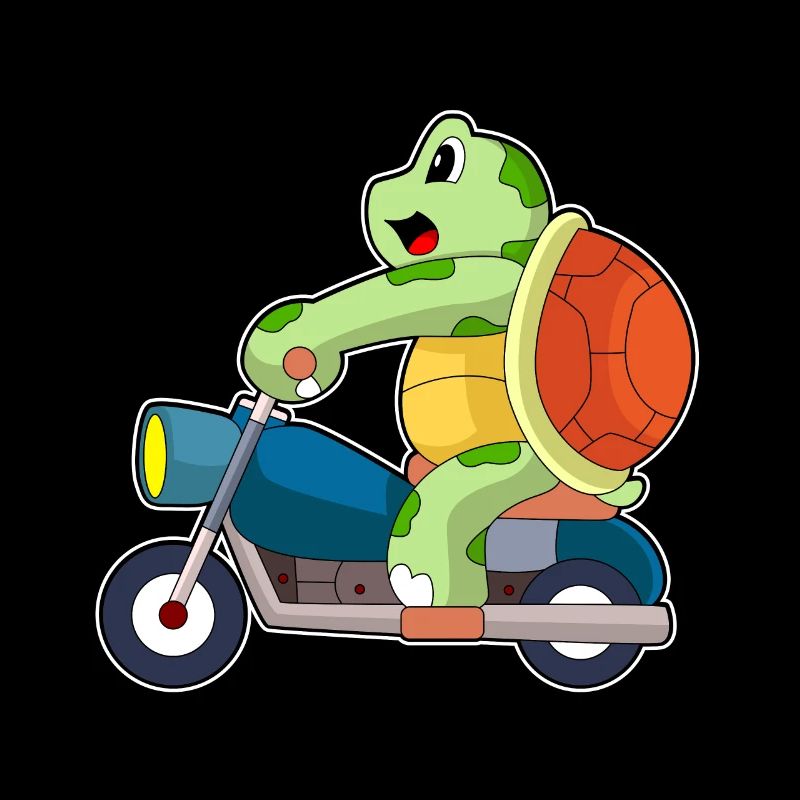 Schildkröte Motorrad