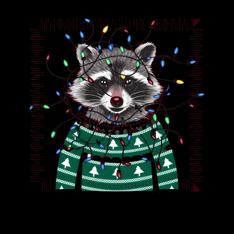 raton laveur moche Noël Noël Père Noël