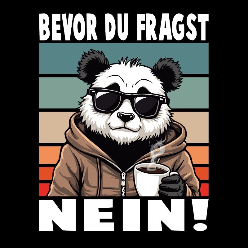 Before You Ask No Funny Saying Panda