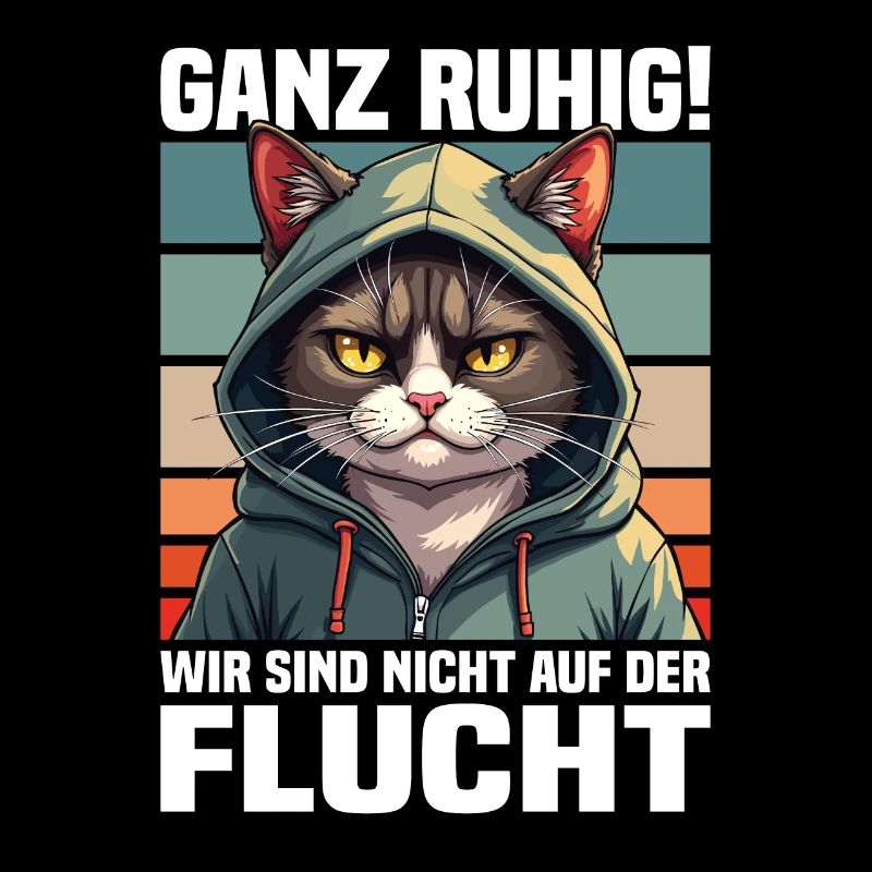 Calm down! We're not on the run cat