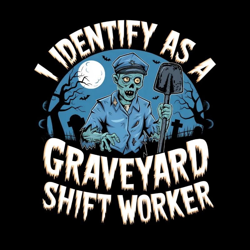 lustiges I Identify As A Graveyard Shift Worker