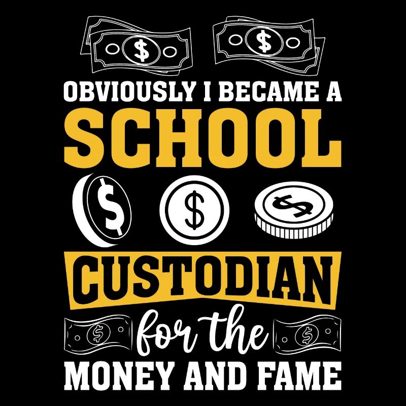 School Custodian Funny Cleaning Maid Custodial