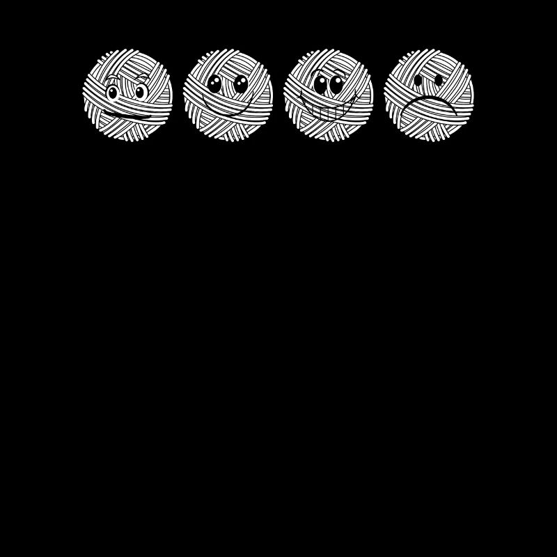 Crochet Yarn balls with funny crazy faces Yarn bal