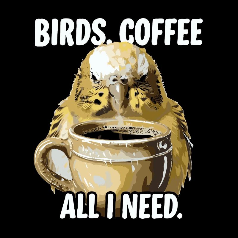Funny Bird Coffee Zoo Retro Coffee All I Need