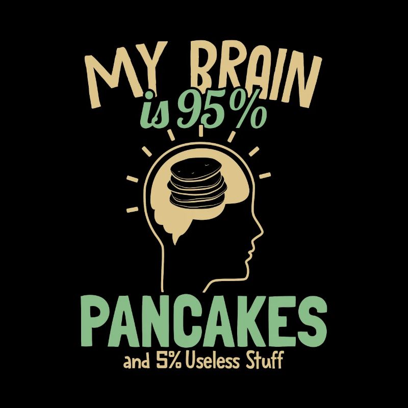 Mon cerveau est composé à 95% de crêpes Recettes Griddlecake