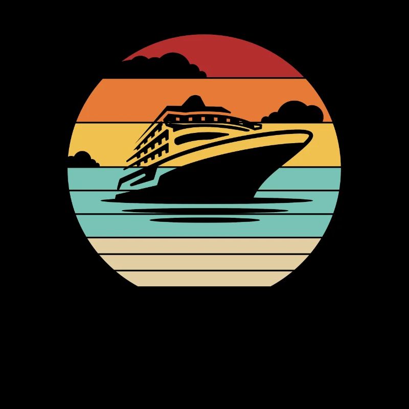 Retro Cruise Ship Passenger Ship Passangers