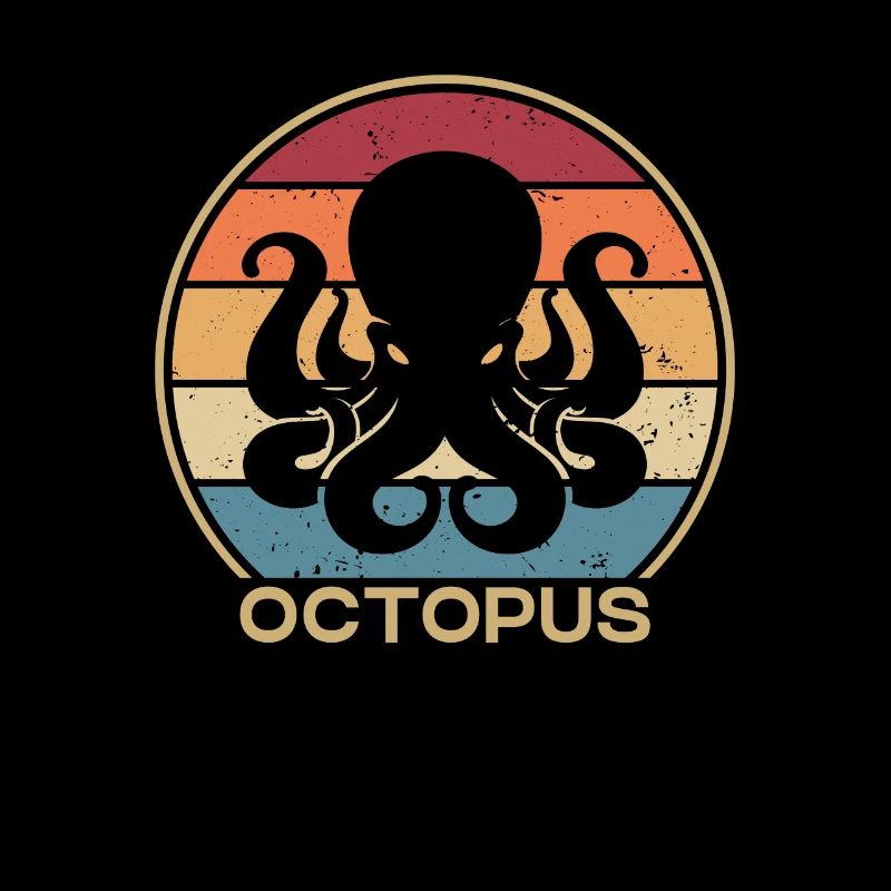 Rétro Octopoda Cephalopoda Octopodes Lover Octopus