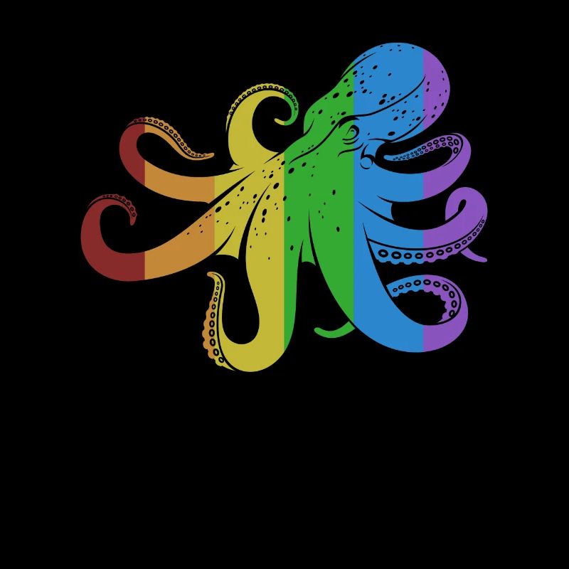 Pieuvre LGBT Arc-en-ciel Octopodes Octopoda