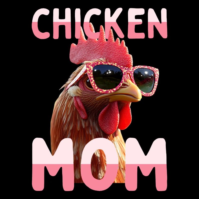 Chicken Mom Huhn Mama Bäuerin Muttertag Hühner