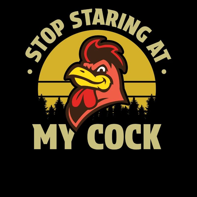 Drôle de coq arrête de regarder mon nerd de bite