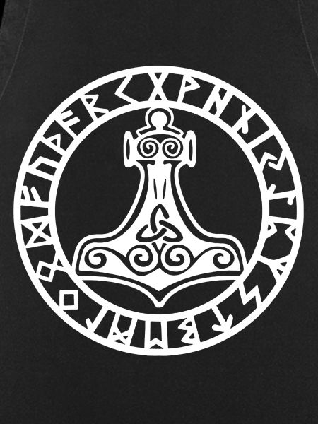 White Viking hammer
