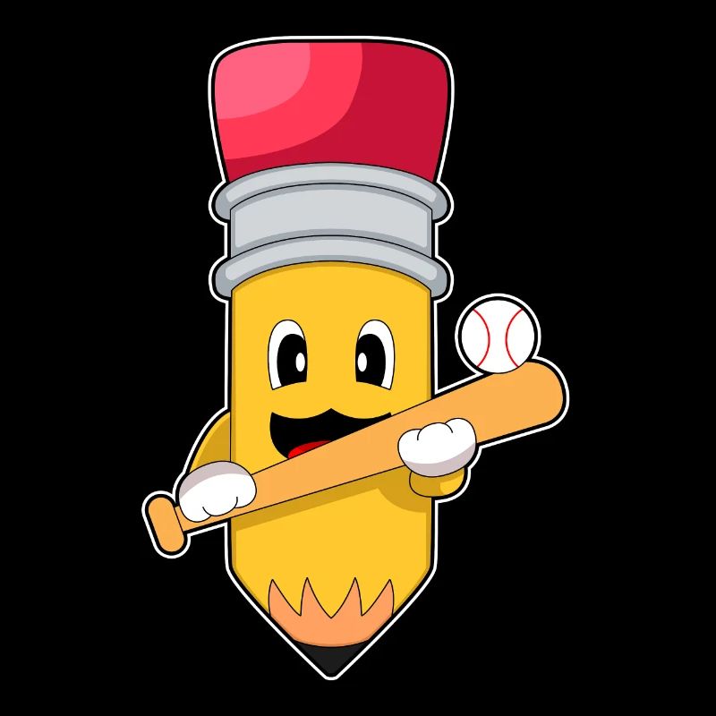 Crayon Baseball Batte de baseball