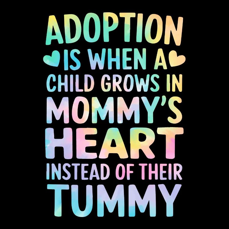 Adoption ist, wenn ein Kind Tie Dye Lustige Mutter