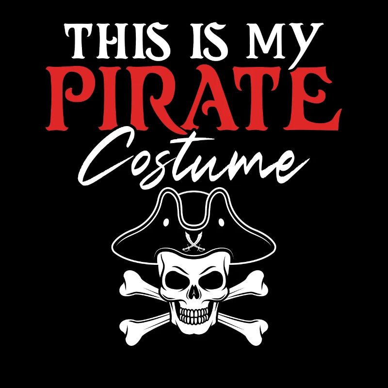 C’est mon costume de pirate crâne Pirate à os croisé
