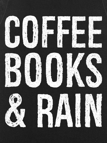 coffee books rain