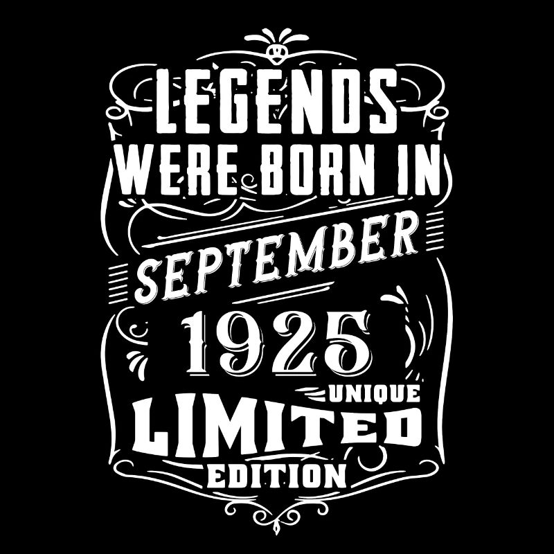 Anniversaire Septembre 1925 Edition Limitée Légende