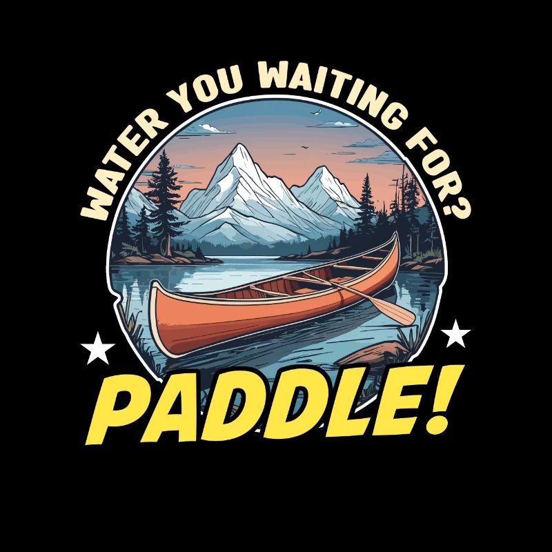 Canoë L’eau que vous attendez aime pagayer