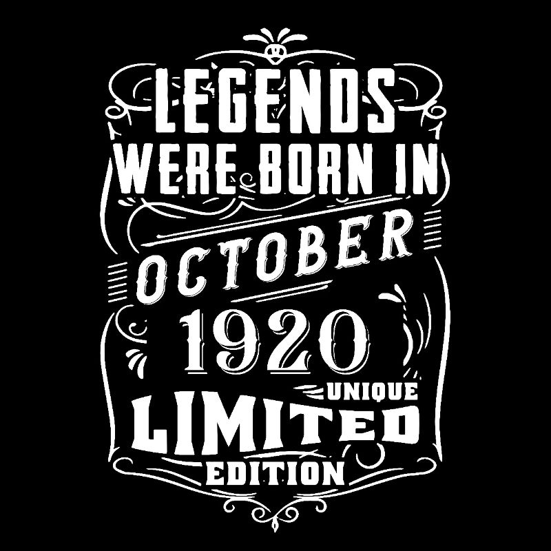 Birthday October 1920 Limited Edition Legend