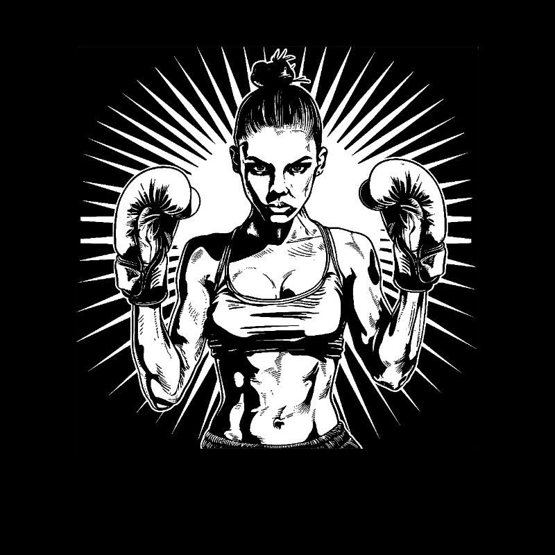 Weiblicher Boxer