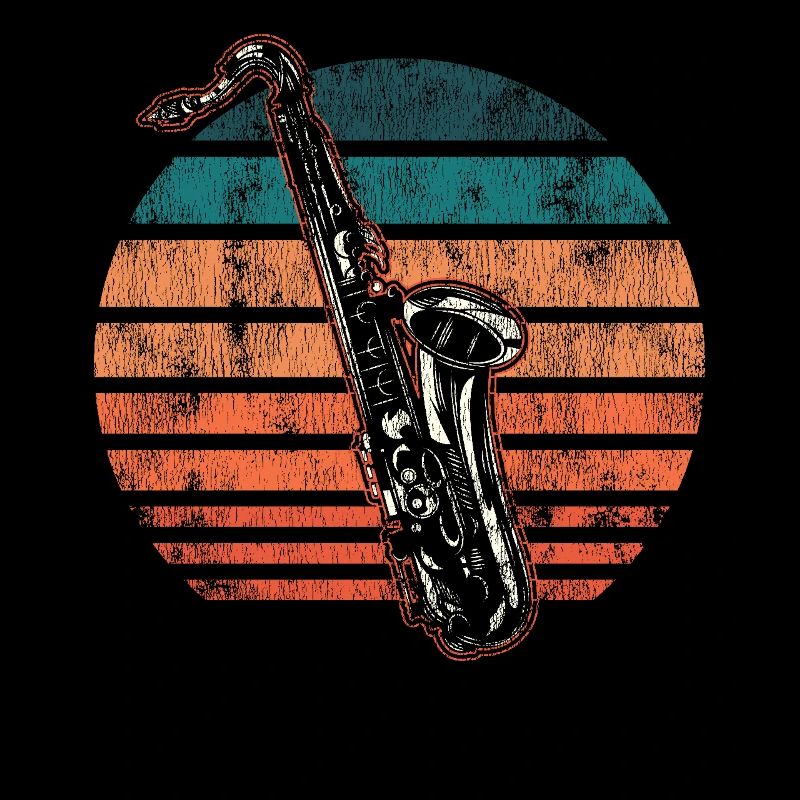 Saxophone Retro Vintage