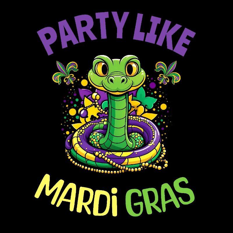 Fête comme Mardi Gras Snake Beads Fun Fest