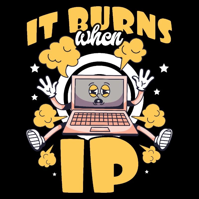 Lustiger Spruch "It Burns when i Pee"!