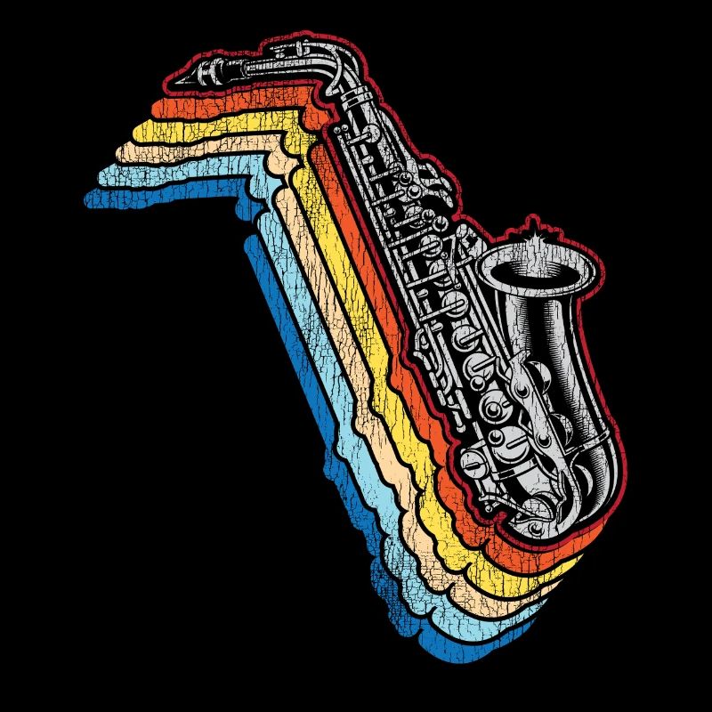 Saxophone Retro Vintage