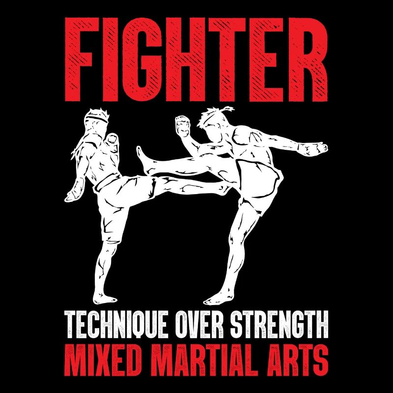 Technique de combattant plutôt que force Drôle MMA Martial