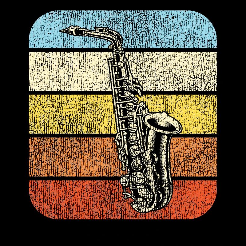 Saxophone Retro Vintage